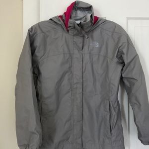 Girls' North Face Rain Jacket - Size M(10/12)